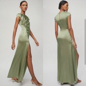 Reformation butch silk dress